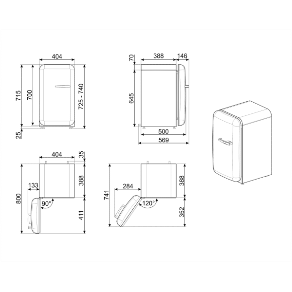 Smeg FAB5LBL5 Defrost System