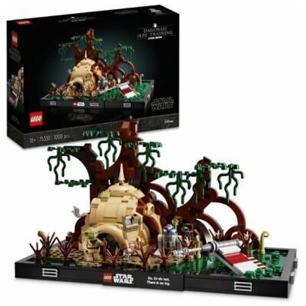 LEGO Star Wars 75330 Jediský tréning na planéte Dagobah dioráma