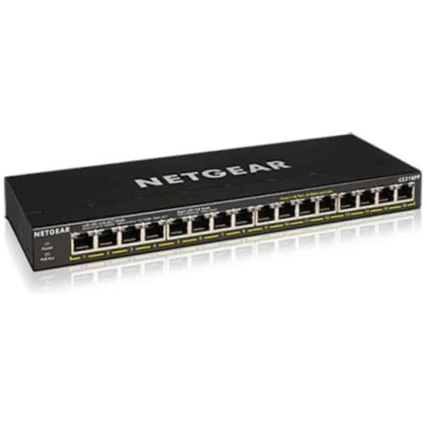 NETGEAR 16PT GE UNMANAGED SWCH HI-PWR POE+ GS316PP-100EUS