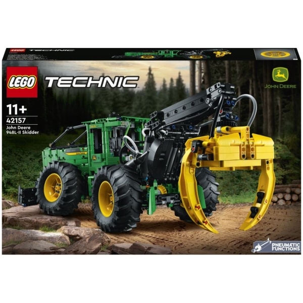 Detailné prvky LEGO Technic Lesný traktor John Deere 948L-II