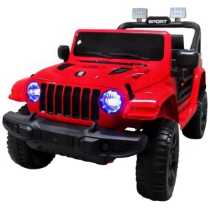 Elektrické autíčko Jeep X10-červené-spredu-2