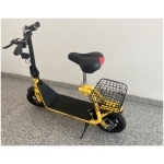 Elektrická kolobežka X-Scooters XS01-žltá-zozadu