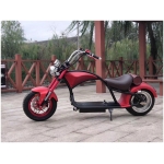 Elektrický Chopper CityCoco M1-červený-zboku