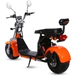 Elektrická Harley kolobežka SC11+-oranžová-zozadu