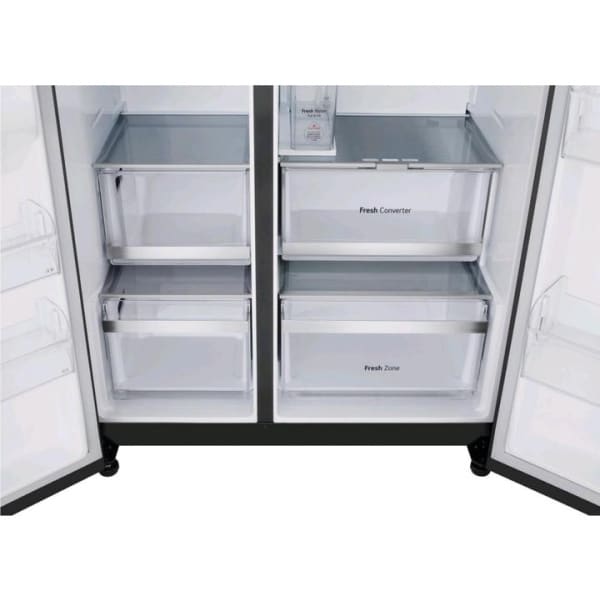 Zásuvky Fresh Converter a Fresh Zone vo vnútornom priestore LG GSLE91EVAC