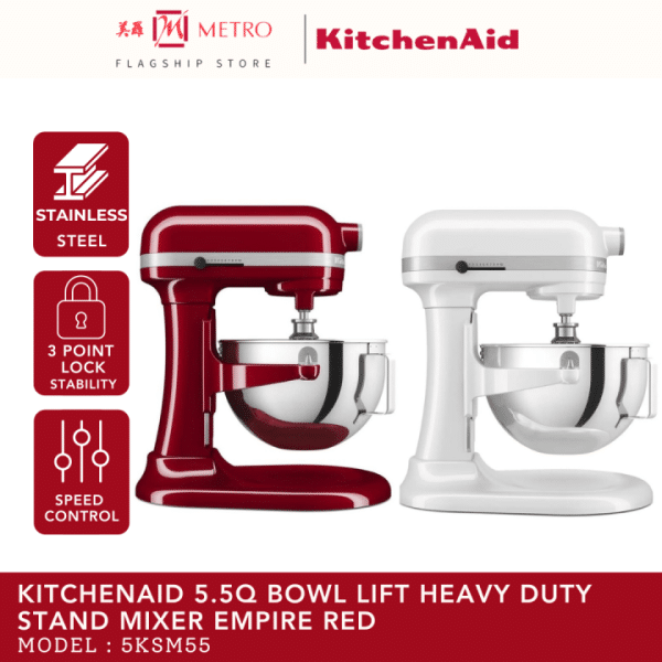 Kuchynsk&yacute; robot KitchenAid Artisan s nerezovou misou a nadstavcami
