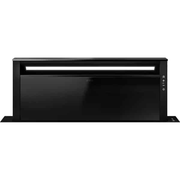 Elica GETUP IX/A/90 – štúdiový predný pohľad na panel s dotykovým ovládaním a LED osvetlením.