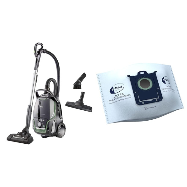 AEG VX9-2-ÖKO s dvoma nástavcami a vreckom s-bag Ultra Long Performance