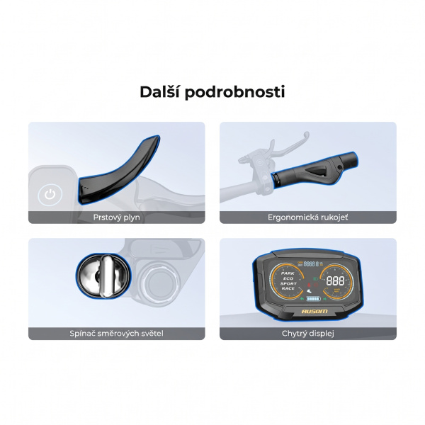 Bat&eacute;ria a dojazd elektrickej kolobežky Ausom Gosoul 2 Pro